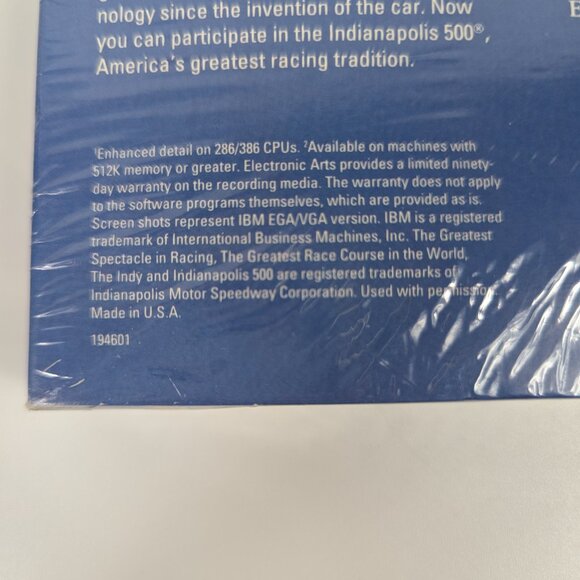 Vintage 1989 IBM Indianapolis 500 Simulator Game 5.25" Floppy Disks Untested - Picture 5 of 10